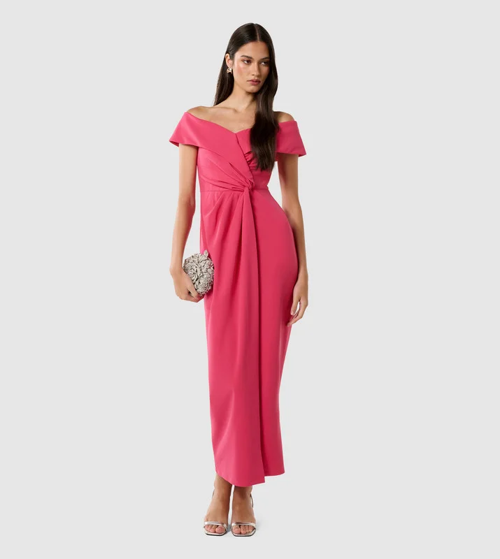 فورايفر نيو RENEE Off Shoulder Midi Party Dress